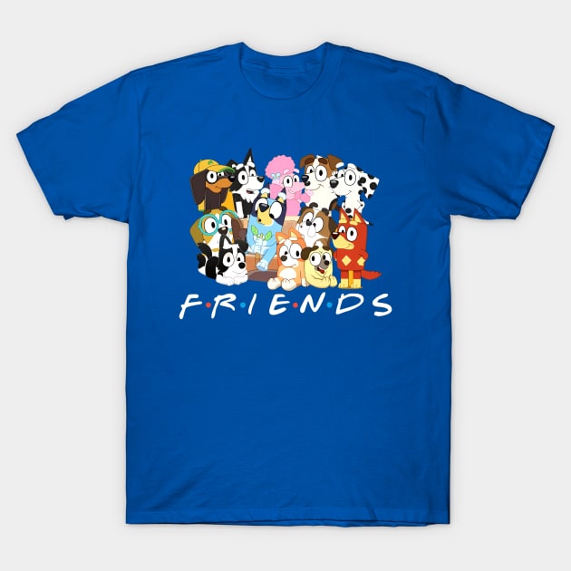 Friends Bluey T-Shirt by jersimage